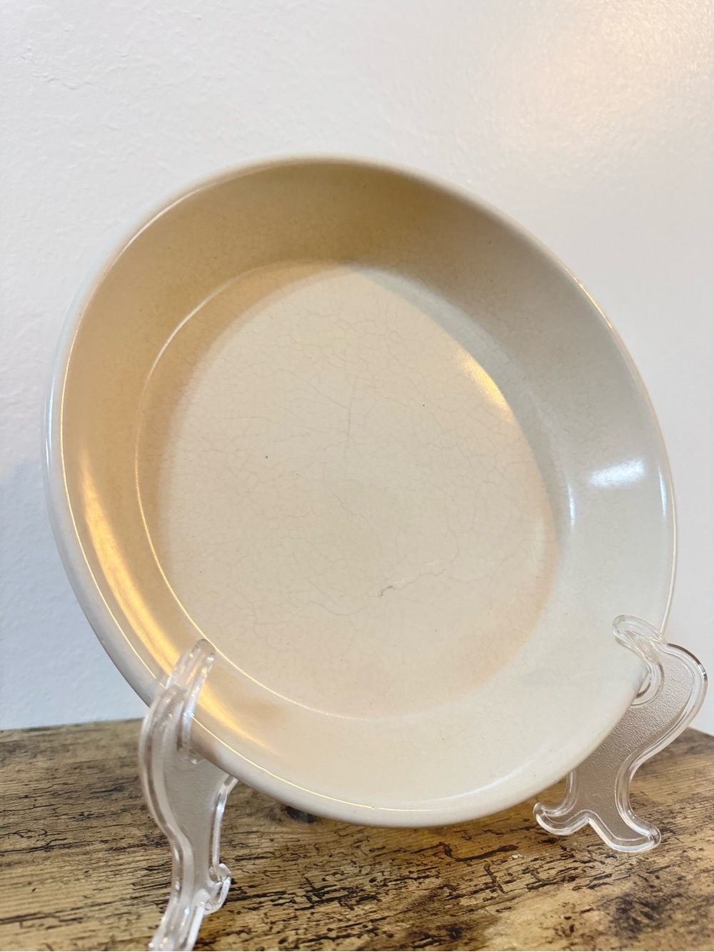 Robinson Ransbottom Pottery Blue Stripe Pie Plate | RRP Roseville Ohio USA - Picture 3 of 9